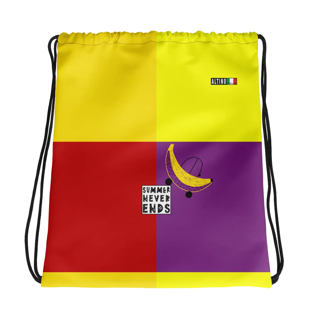 #6a81bfa0 - Pineapple Lemon Cherry Grape - ALTINO Draw String Bag