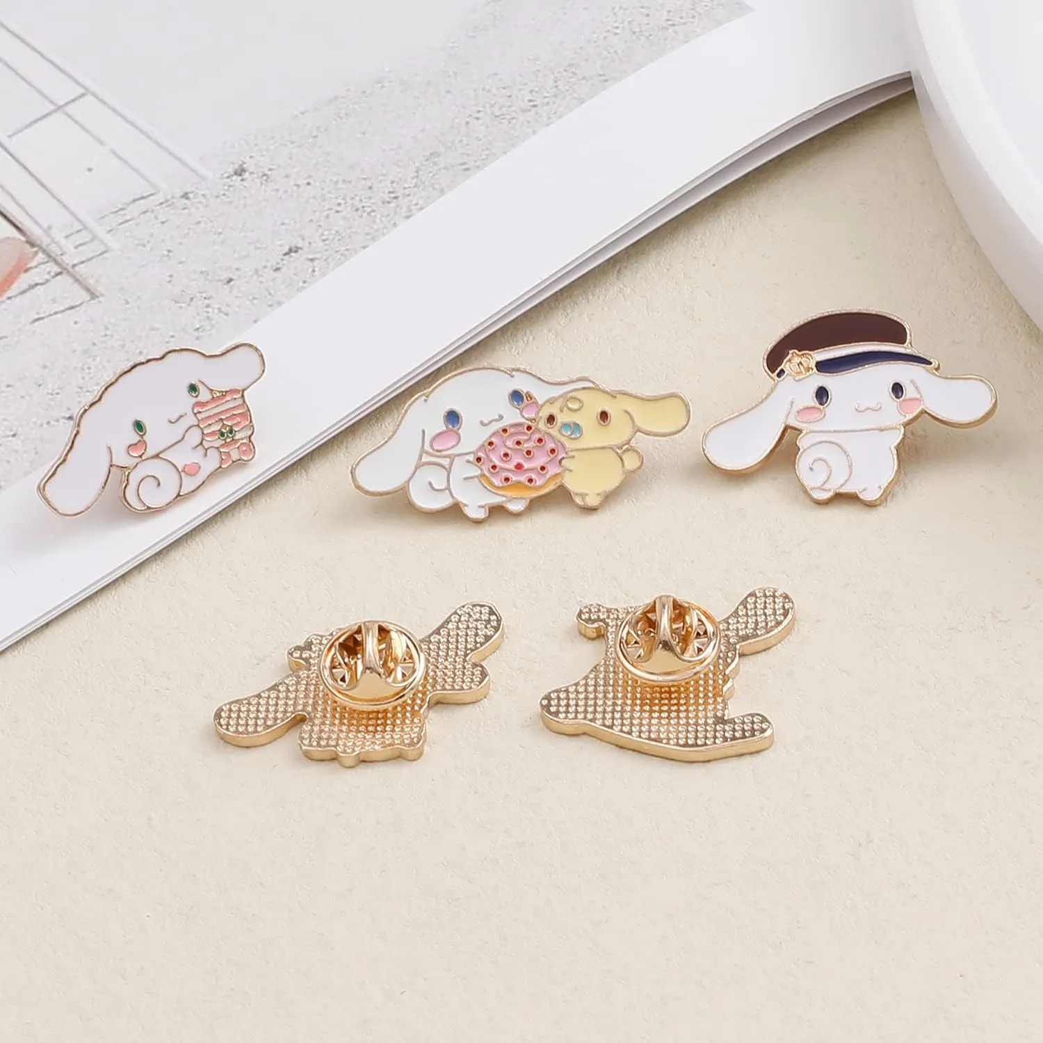 9pcs Cute Kitty Style Enamel Lapel Pins Kitty Cat Brooch Charms Jewelry Gift for Backpacks Cloth