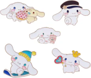 9pcs Cute Kitty Style Enamel Lapel Pins Kitty Cat Brooch Charms Jewelry Gift for Backpacks Cloth