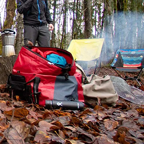 Aqua Quest White Water Duffel - 100% Waterproof 75 L Bag - Lightweight, Durable, External Pockets -