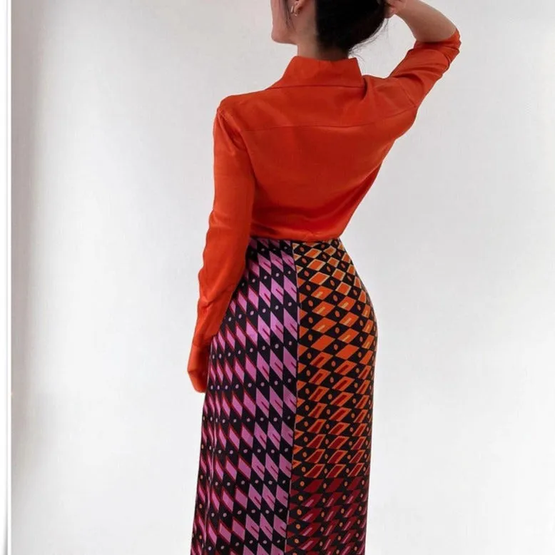 Avery Split skirt with Shirt