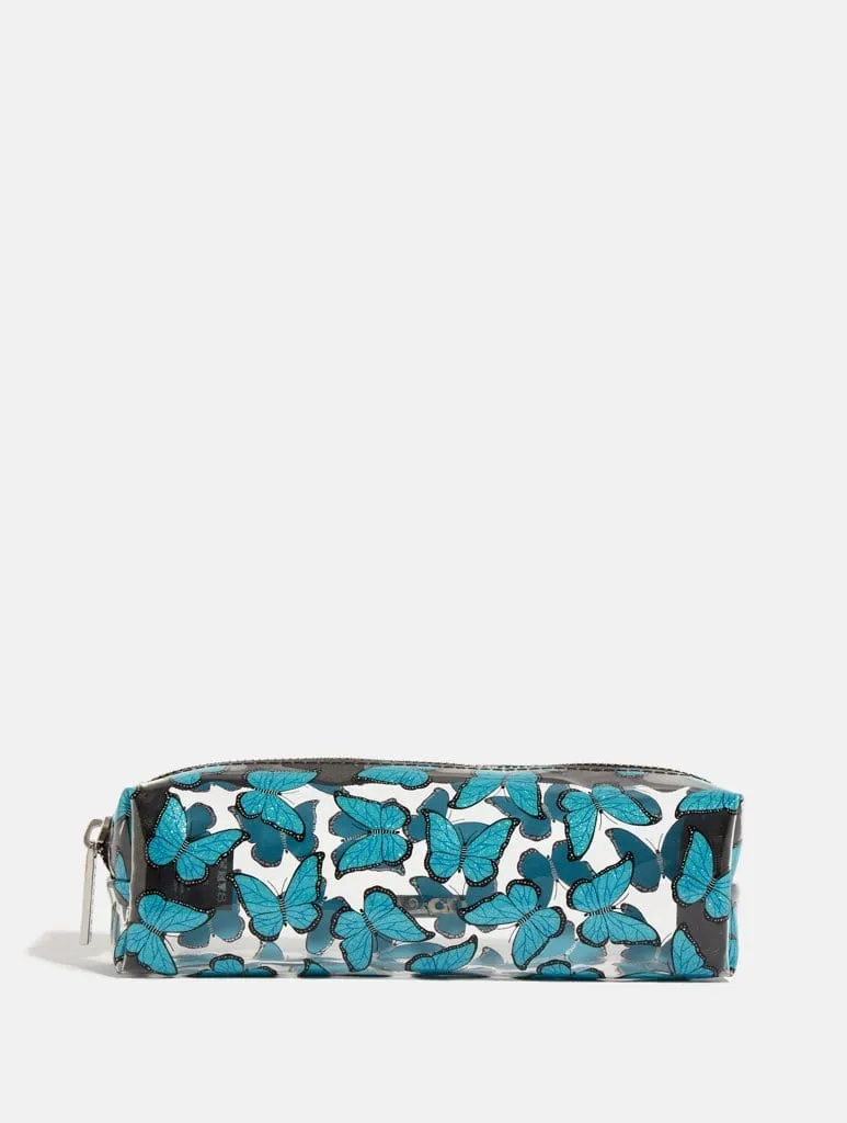 Blue Butterfly Pencil Case