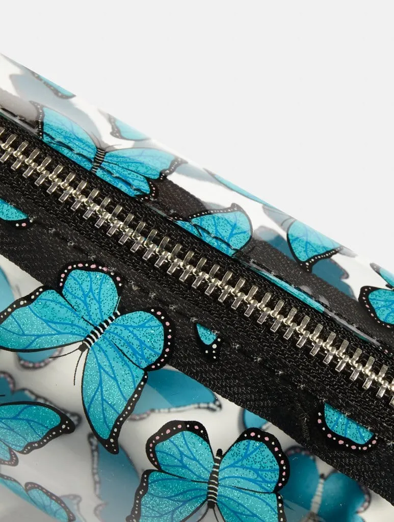 Blue Butterfly Pencil Case