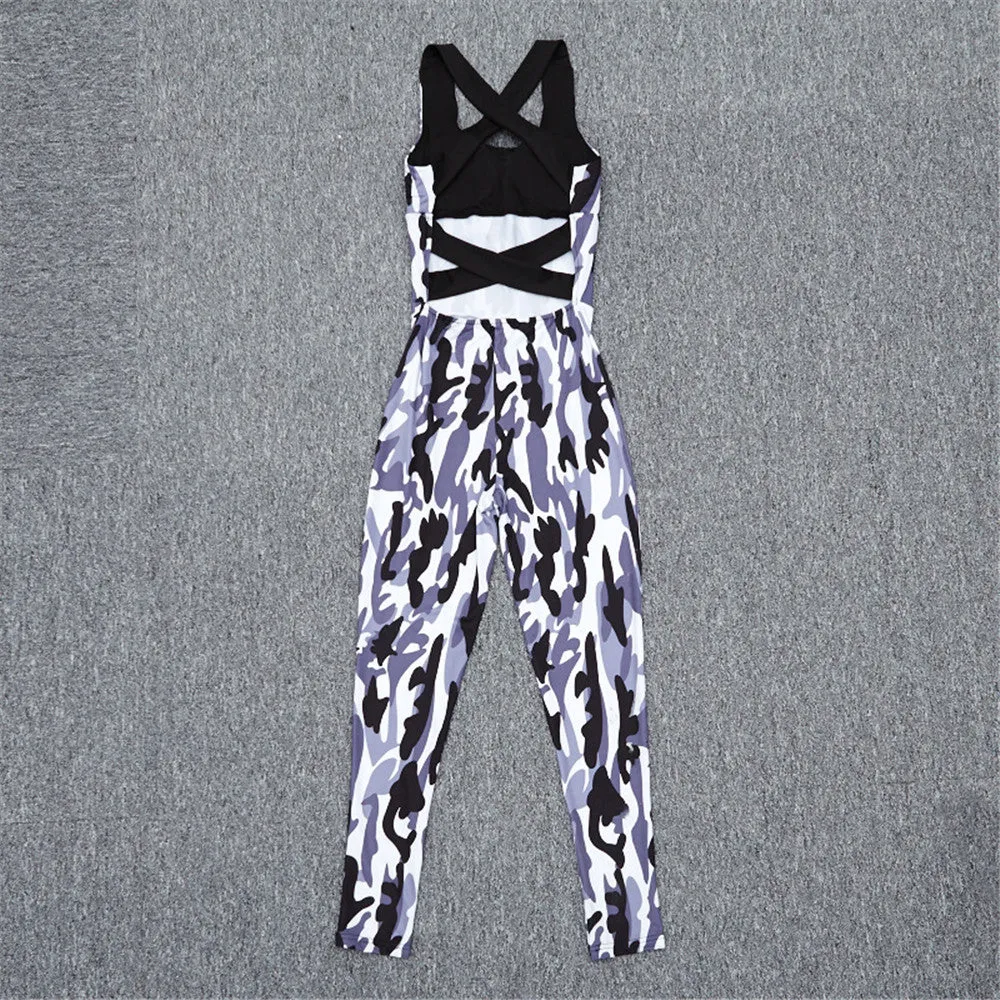 Camouflage Yoga Sports Jumpsuit