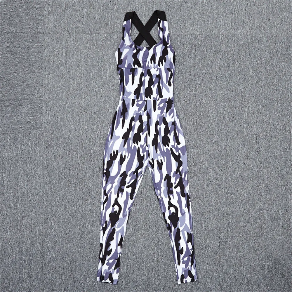 Camouflage Yoga Sports Jumpsuit