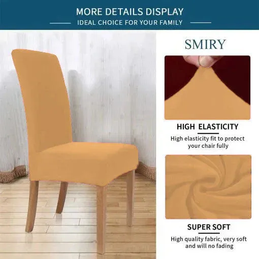 Fitted Style Cotton Jersey Chair Cover - Beige Skin