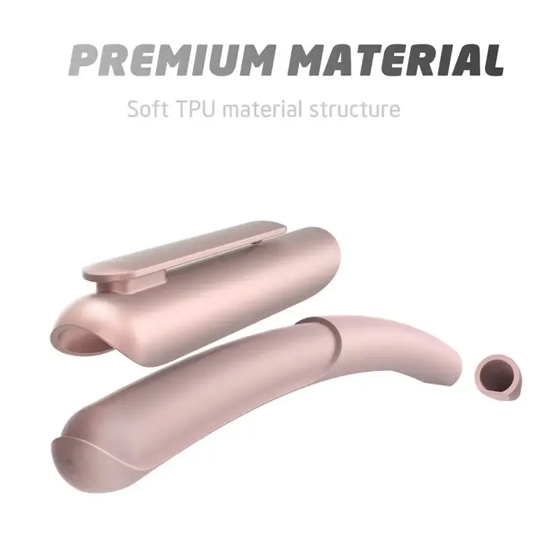 For Apple Pencil 2Nd Generation Anti-Slip Grip Silicone Protective Case With 3 Pieces Nib Cover