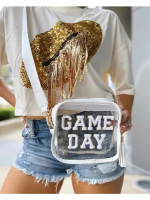 Game Day Chenille Patch Clear Bag