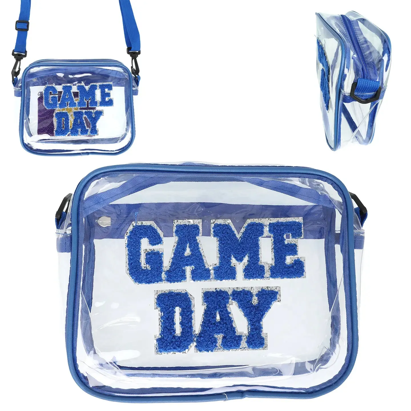 Game Day Chenille Patch Clear Bag