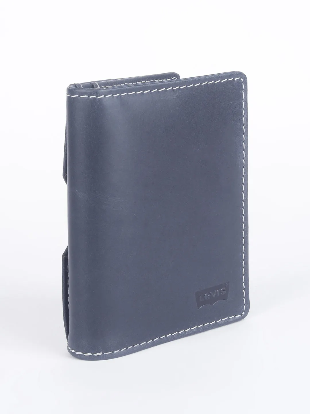Men's Navy Solid Card Holder