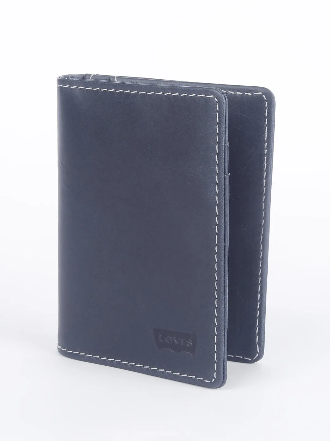 Men's Navy Solid Card Holder