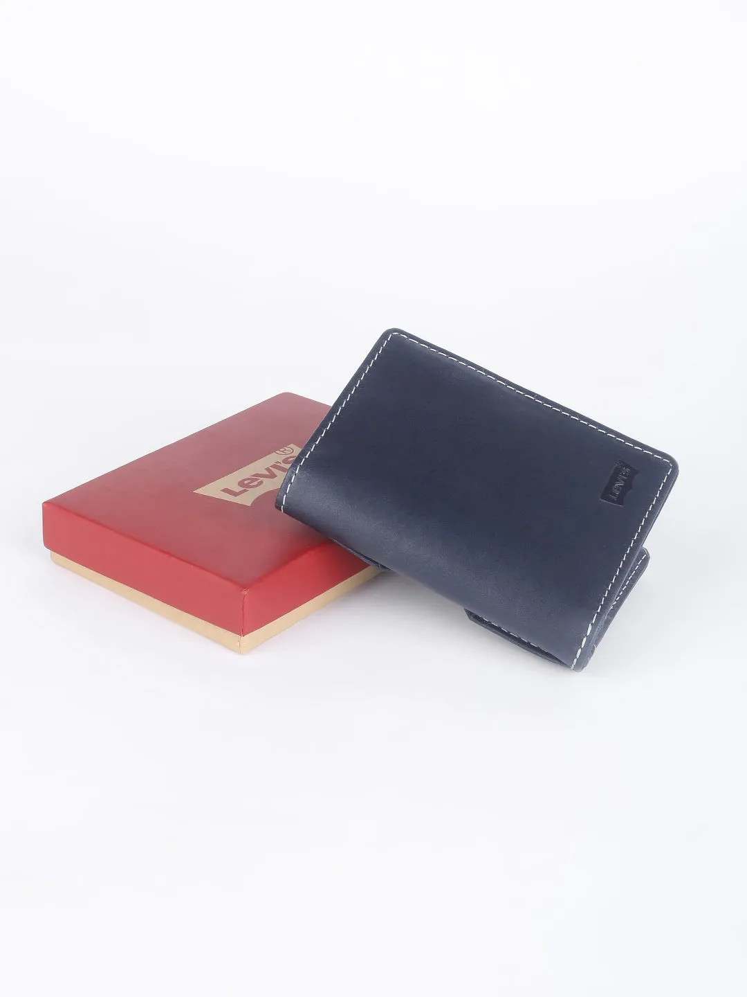 Men's Navy Solid Card Holder