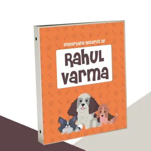 Personalised Binder<br/>Doggie Love Theme