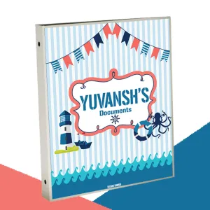 Personalised Binder<br/>Nautical Theme