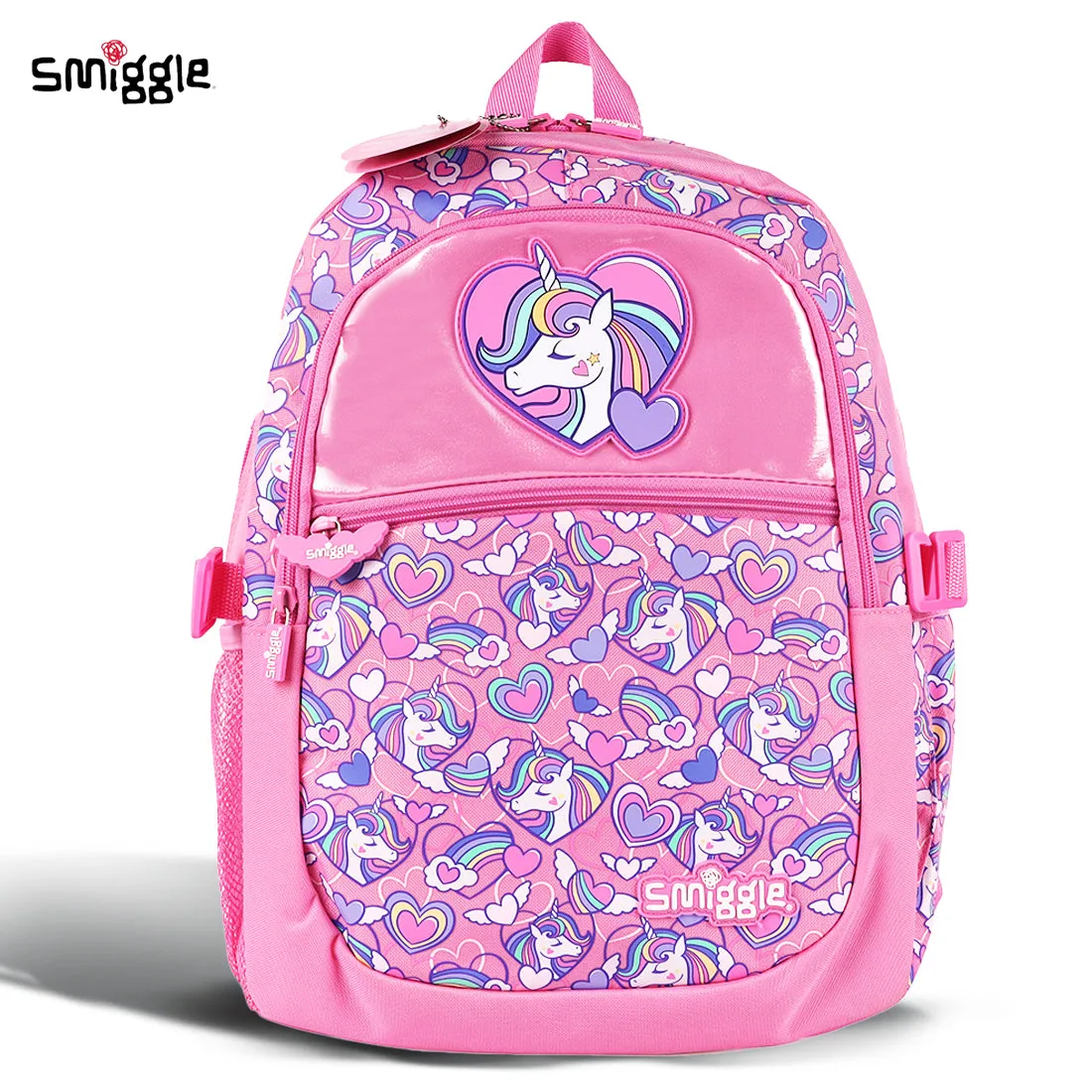 Smiggle Fly High Classic Attach Backpack Pink, 3Y 