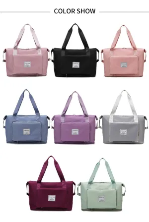 Waterproof Sports Fitness Bag Adjustable Gym Yoga Bag Large Capacity Travel Handbag