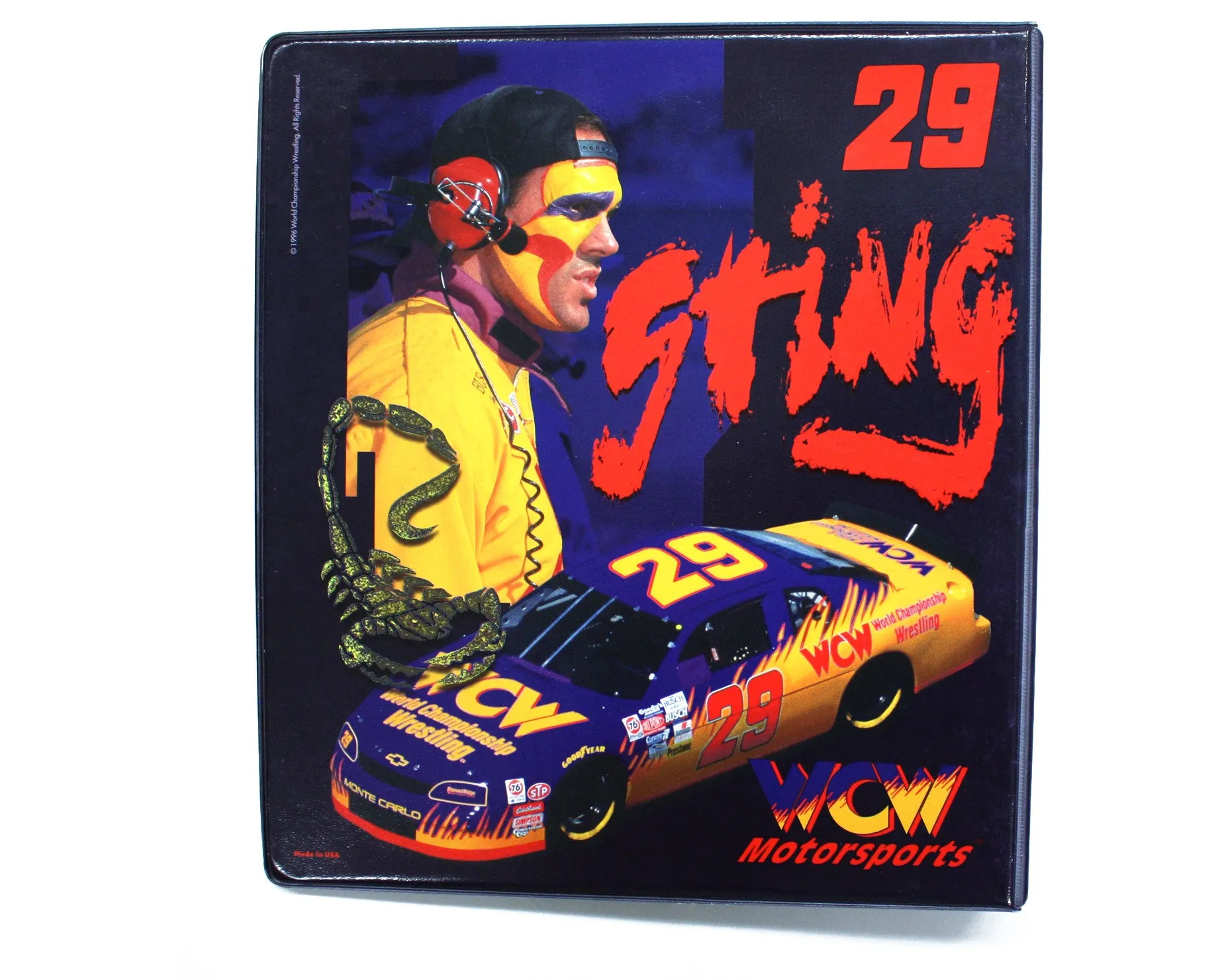 WCW MOTORSPORTS STING BINDER